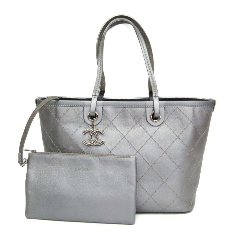 CHANEL Silver Tote Bag - Picture 1 of 15
